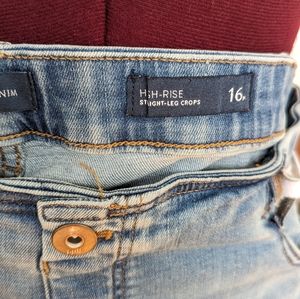 J Jill cropped straight leg jeans